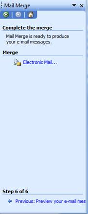 select merge emails