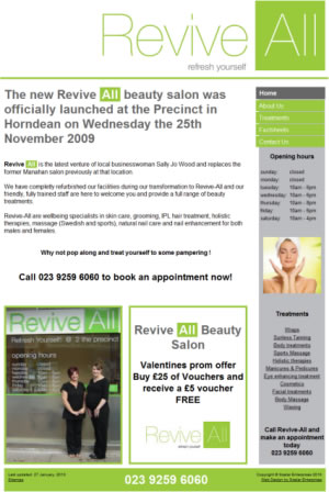 Revive All Beauty Salon, Horndean