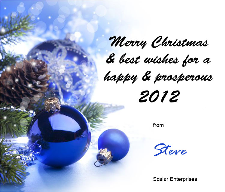 scalar enterprises christmas card 2011