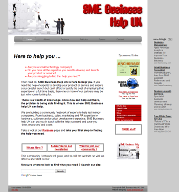 SME Business Help UK home page
