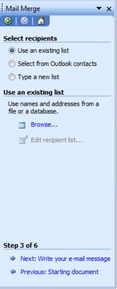 use existing list